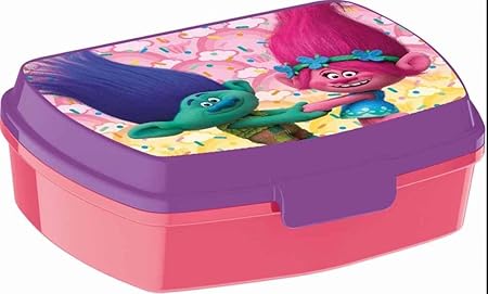 Caja de almuerzo Trolls – Merienda niños escuela vuelta al cole – 745: Amazon.es: Hogar