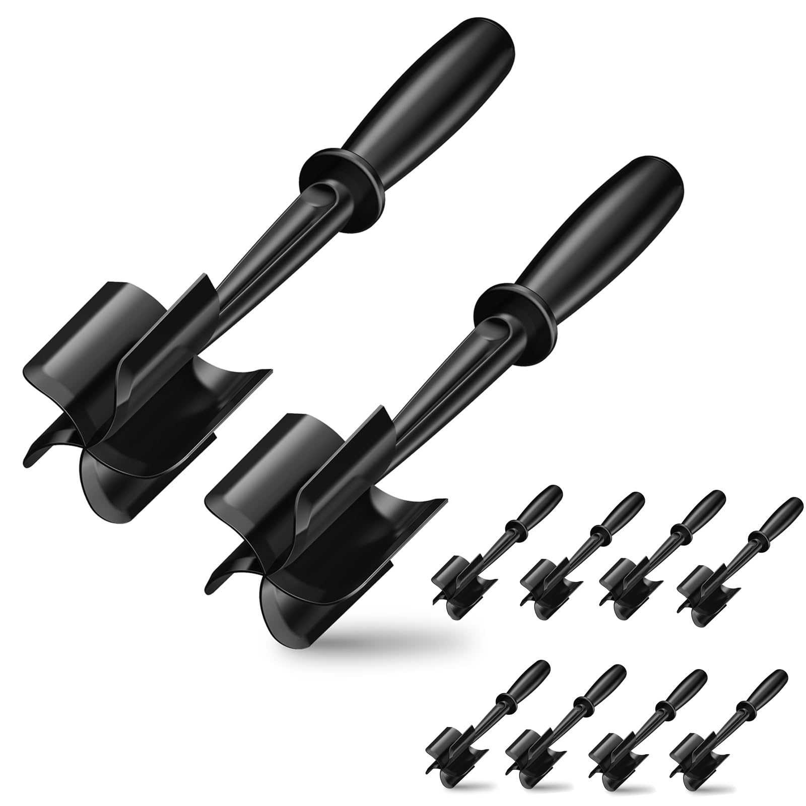 Photo 1 of 10Pcs Meat Chopper for Ground Beef, Heat Resistant Meat Masher for Hamburger Meat, Ground Meat Chopper Non Stick Ground Beef Smasher, Nylon Meat Spatula Chopper, Potato Masher Kitchen Tool (10)