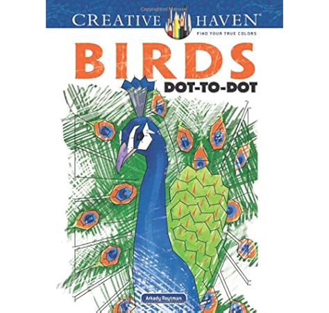Amazon Com Creative Haven Birds Dot To Dot Creative Haven