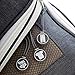 Tripley Compression Packing Cubes with Space-Saving Double Zipper, Set of 3 Durable Compression Cubes (Grey / White)