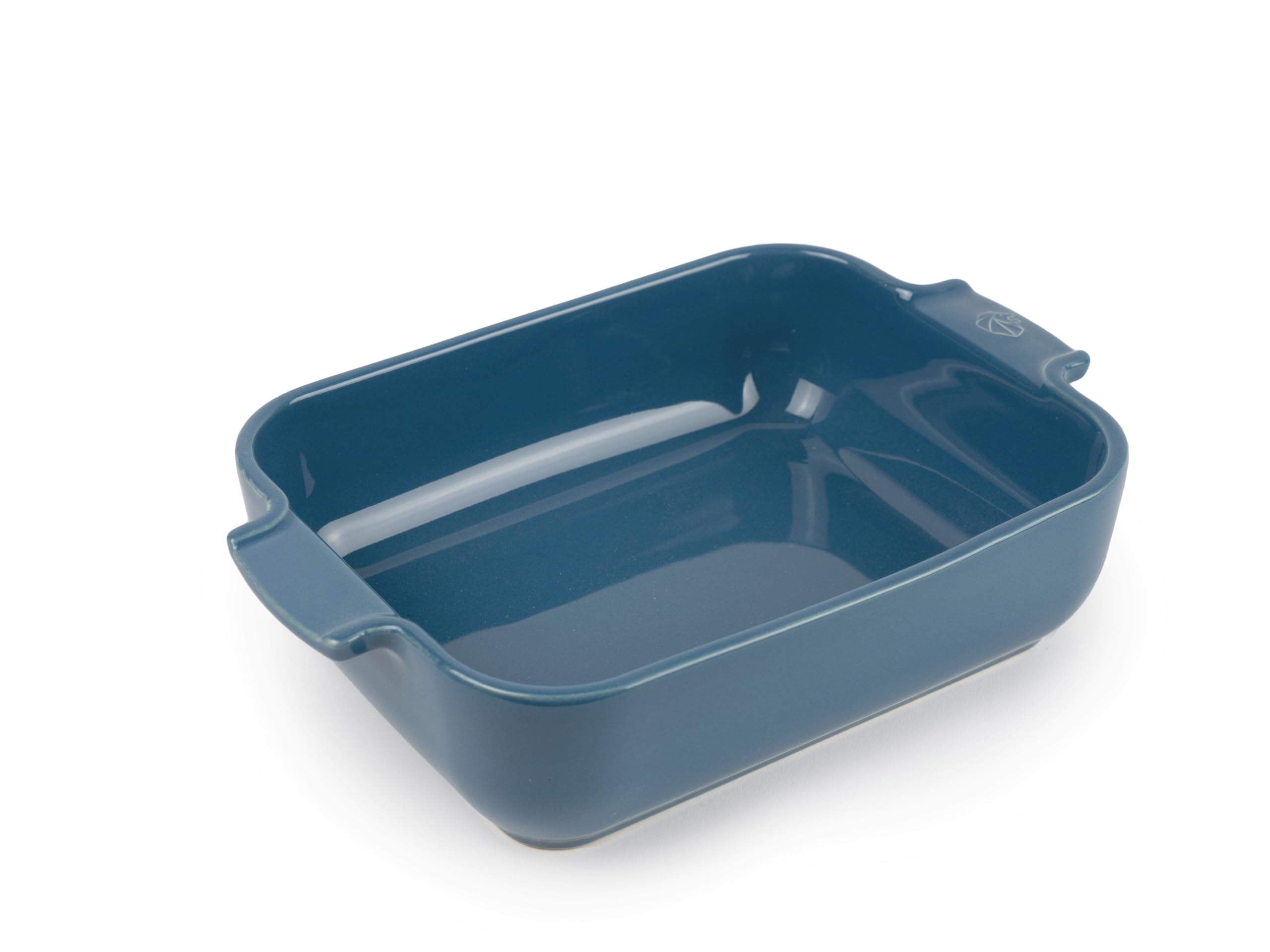 PEUGEOT - Rectangular Ceramic Baking Dish - 25 cm (including handles) x 15.5 cm x 5.5 cm - Capacity: 1.4 L - 2-3 Servings - 10 Year Guarantee - Made In France - Light Blue Colour