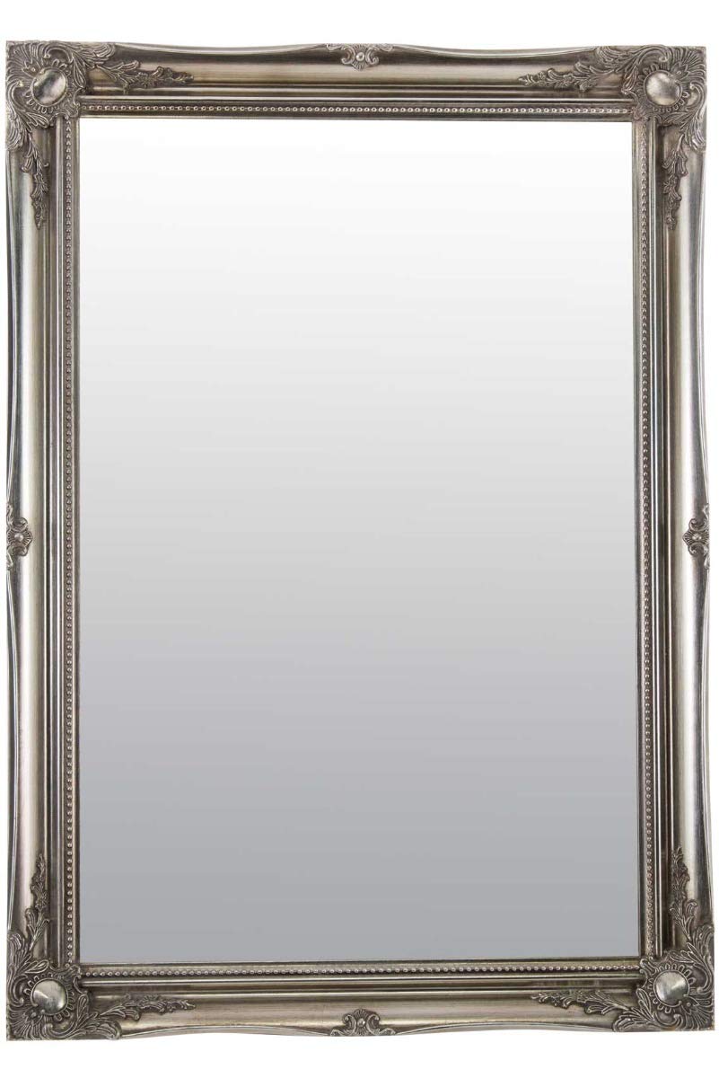 EXTRA LARGE SILVER Antique Style Wall Mirror - Size: 42 x 30 inches (105 x 75 cm)