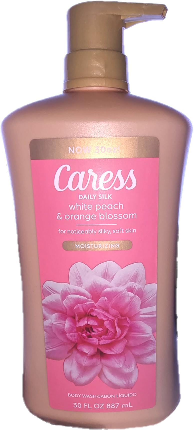 Photo 1 of Caress Daily Silk, White peach and Orange blossom scent for noticable silking, solf skin, moisturizing body wash 30 oz