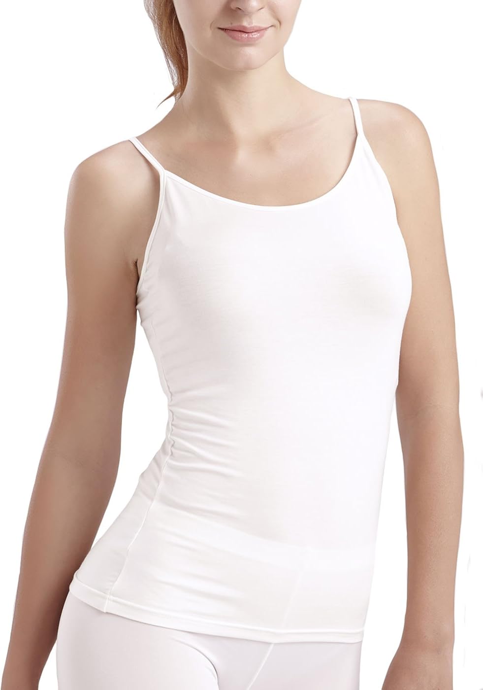 Anny Women's Camisole with Shelf Bra White Size L at Amazon Women’s