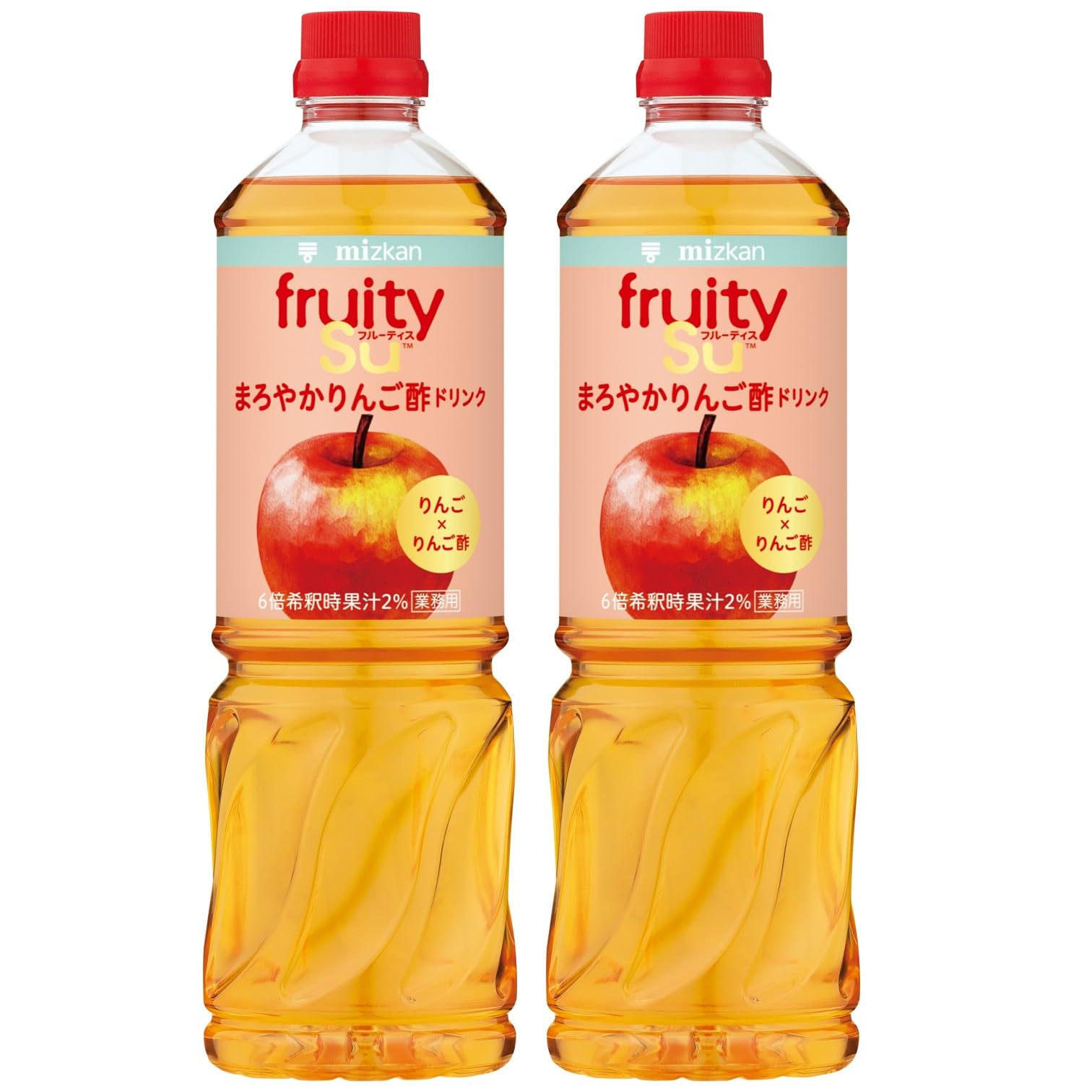 ミツカン 業務用 フルーティス まろやかりんご酢ドリンク 1000ml×2本(6倍濃縮タイプ)飲むお酢