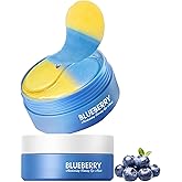 30 Pairs (60pcs) Under Eye Patches, Multi-Moisturizing Under Eye Mask Patches with Blueberry Extract,Cooling Eye Patches for Puffy Eyes and Dark Circles,Overnight Eye Patches for Night Shift Workers
