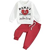 Thorn Tree Valentines Toddler Boys Girls Clothes Letter Printed Sweatshirt Long Pants Spring Winter Unisex Baby Outfits