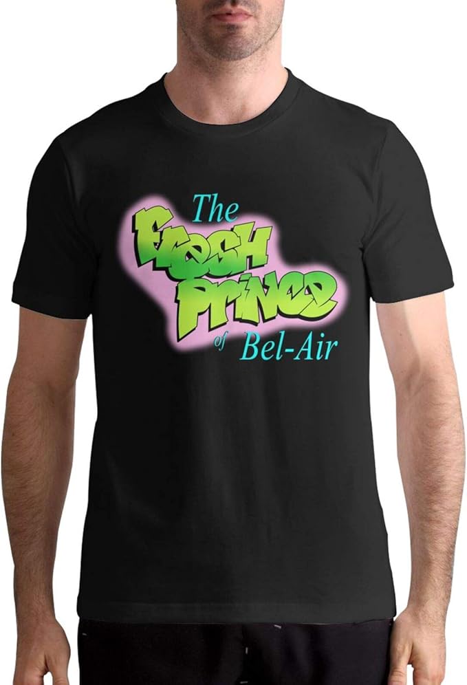 Mens The Fresh Prince of BelAir TShirts Fun Tee Fashion Short Sleeve Casual Top