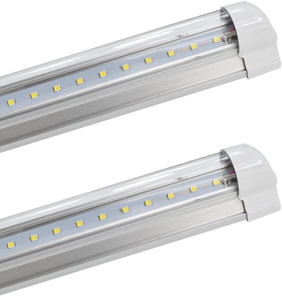 Amazon Toika 25本セット Led蛍光灯 90cm 35ｗ型 2灯相当 一体型 Led 蛍光灯 0 9m 90 900mm Ledライト 消費電力30w 3300ルーメン 直管led蛍光灯 蛍光灯器具セット 器具一体型led蛍光灯 90cm 1灯式 透明カバー 4000k 白色 実際納期 購入後3 8日で到着