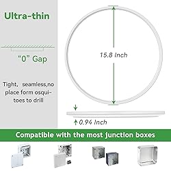 hepside 15.8INCH 2Pack Big Dimmable Flush Mount