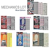 MECHANIC'S LOT - The ultimate organizer deal - 727 organizer labels for the entire shop - now organize your Tools, Tool Boxes, Breaker Panel, Electronics and Personal items - Blue Edition