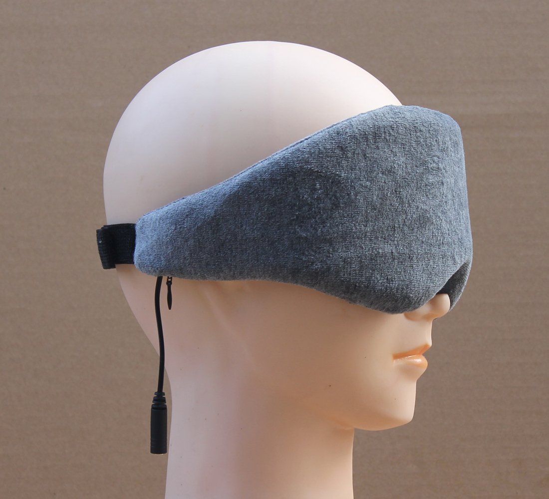 Mmuss Wired Velvet Eye Patch Music Eye Wear with Memory Foam Sleeping