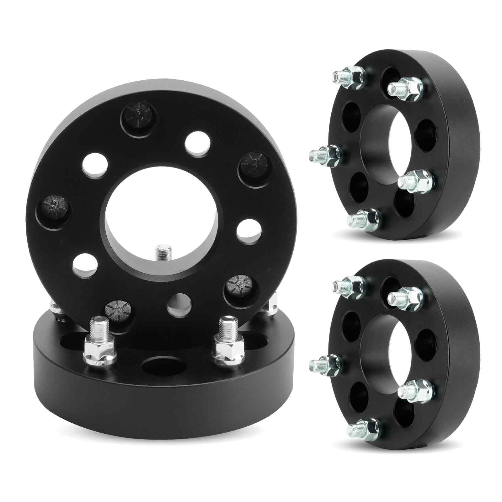 Photo 1 of TadaMark 5x4.5 to 5x5.5 1.5in Wheel Spacers, 5x114.3mm to 5x139.7mm Forged 5 Lugs Adapters, Fit for Ford-Jeep-Lincoln-Mercury for Explorer Cherokee Wrangler 73mm Bore 1/2-20 Studs 4pcs
