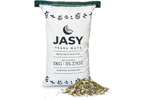 THEARG JASY Yerba Mate Tea – Agroecological, Loose Leaf, Naturally Aged 24 Months, Unsmoked, Gluten-Free, Vegan – 2.2 lb (35.27 oz) Cloth Bag