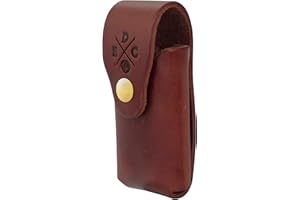 1791 EDC Multitool Sheath, American Leather Multitool Pouch for Belts with Snap - Compatible with Heavy Duty Leatherman, SOG and Gerber. Max Size = 4.5" Long