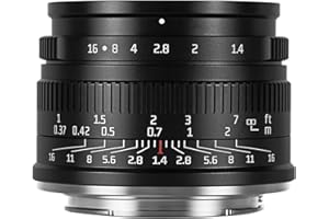 7artisans 35mm F1.4 Mark II APS-C Manual Focus Fixed Lens Large Aperture Compatible with Fujifilm Fuji Camera X-A1 X-A10 X-A2