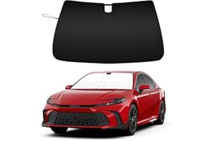 RAVOTOM Car Windshield Sun Shade for 2025 2026 Toyota Camry| Front Window Sun Visor| 310T Reflective Polyester| UV Heat Insulation Protection| Foldable Sunshade with Storage Pouch