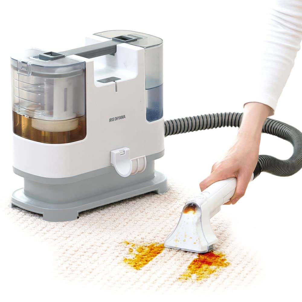 アイリスオーヤマ リンサークリーナー 自動ポンプ式モデル 【テレビ放映商品】 染み抜き 布洗浄機 ブラシヘッド&T字型ヘッド付属 楽ちん給水口 RNS-P10-W ホワイト商品画像