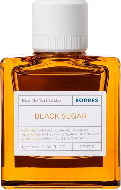 Korres Black Sugar Eau de Toilette 50ml Unisex Vegan Fragrance
