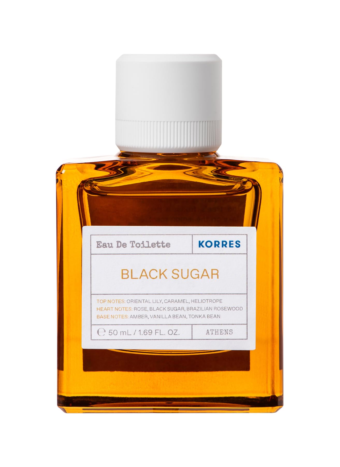 Korres Black Sugar Eau De Toilette 50ml, Vegan Fragrance, Unisex Fragrance
