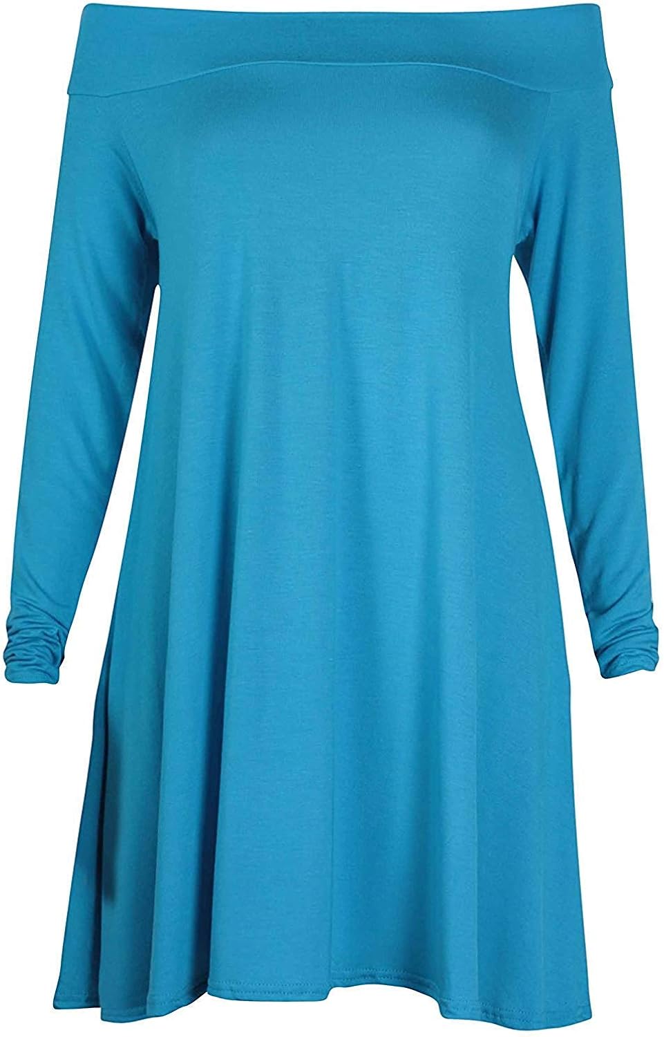 turquoise swing dress