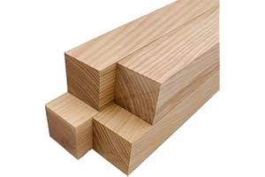 Barrington Hardwoods White Ash Lumber Turning Blanks (4 Pieces) (2" x 2" x 6")