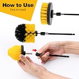 LFSEMINI 5pcs 1/4in Power Scrubber Drill Brush Set with Extender view 6
