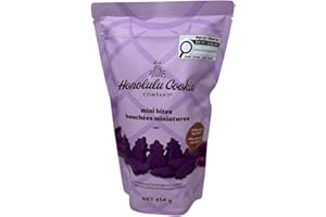 Honolulu Cookie Company Minibites Ube Premium Shortbread Cookies, 454 g | Hawaiian-Style Buttery Bite-Sized Cookies