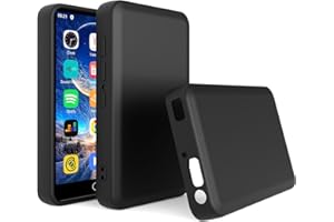 MP3 Player Case for ZAQE M505 4.0 inch, Fotosuncy Slim Fit Soft TPU Matte Cover with Cleaning Cloth Black