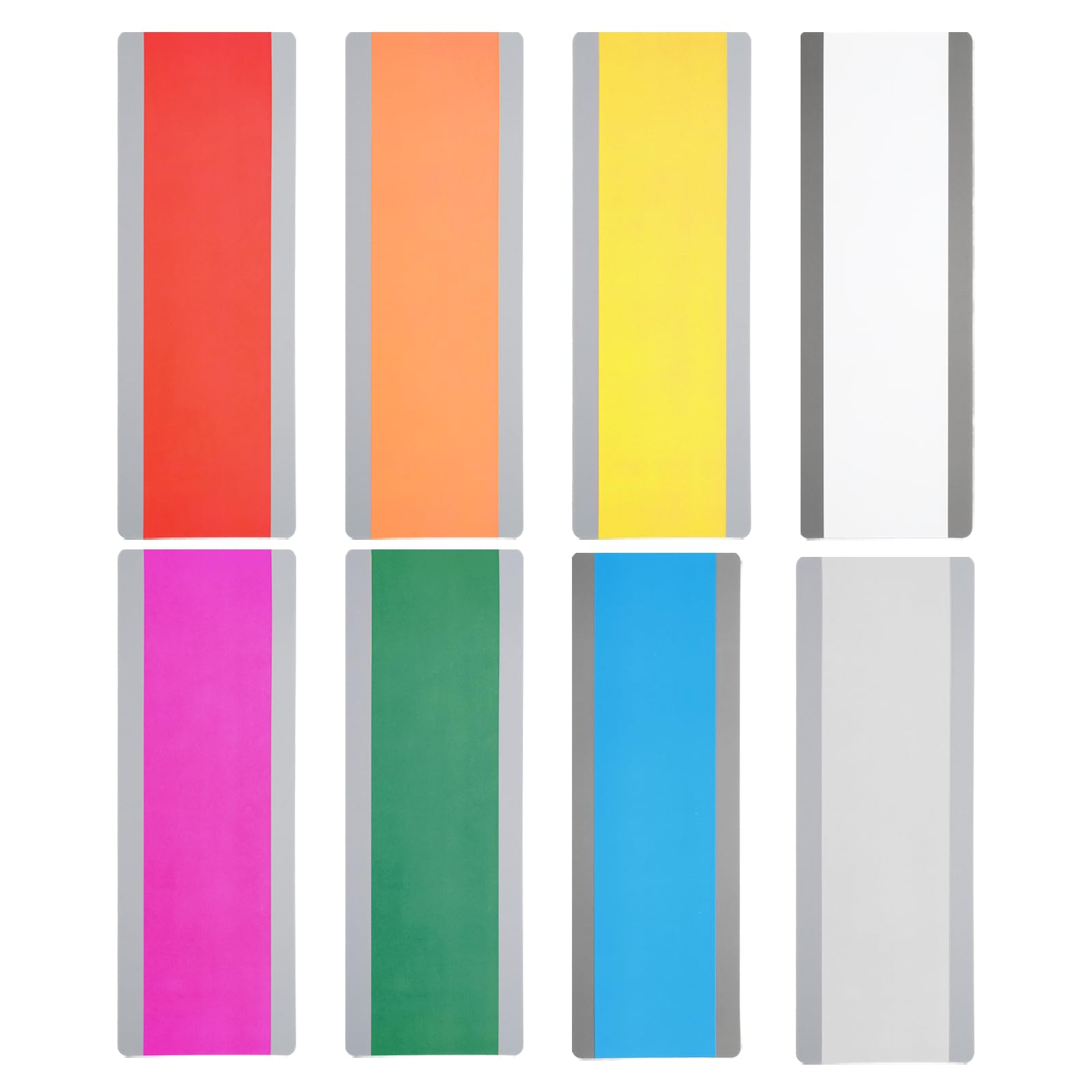 PATIKIL Guided Reading Strips, 8pcs Highlight Colored Overlay Bookmark Reading Tracking Teacher Teaching Supplies for Classroom, Transparent 8 Colors