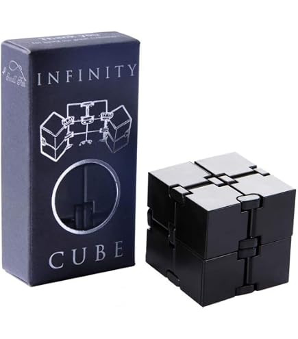 Cube Anti-Stress Sensoriel - Lot De 4 Jouets Fidget Pour Adultes Et Enfants, Bureau, Classe, Voyage - 10