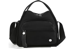 Eslcorri Casual Crossbody Bags for Women Men Medium Shoulder Hobo Purse Top Handle Tote Handbag Multi-Pocket Travel Sling Bag