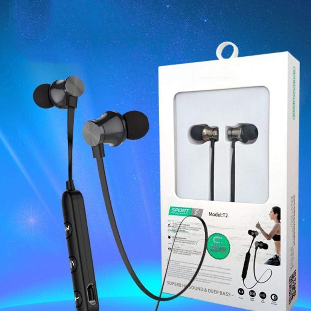 Zimrio Auricular Bluetooth Auriculares deportivos magnéticos inalámbricos Auriculares
