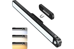 Ferswe 3W Motion Sensor Magnetic Light Bar,Eye-Friendly Rechargeable Closet Lights with Battery Display,2000mAh Vanity Lights for Mirror, Rechargeable Light Bar for Cabinet, Closet, Bathroom and Desk