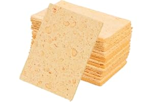 Artibetter 50pcs Professional Soldering Iron Sponge Cleaning Pad for Stained Welding Head Remove Tin Cleaner