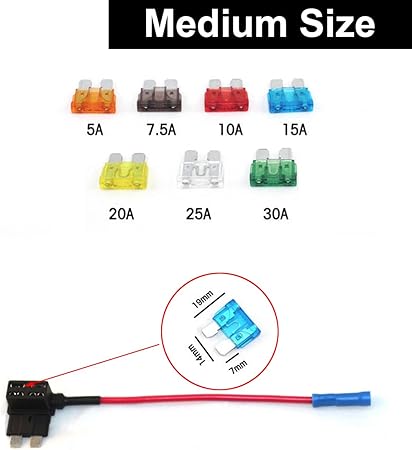 Amazon 車 平型ヒューズホルダー 配線追加 電源取り出し 低背 Atmすぐ使える 7個無料ヒューズ付き スタンダードm ヒューズホルダー ボックス 車 バイク