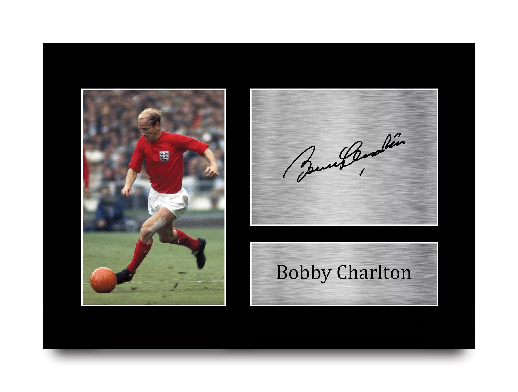 HWC Trading A4 Bobby Charlton England Gifts Printed Signed Autograph Picture for Football Fans and Supporters — image 1