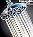 6” Fixed Shower head -High Pressure Showerhead - Anti-clog Anti-leak - DISASSEMBLY CAPACITY - Powerful Shower Spray against Low water flow- Adjustable Metal Swivel Ball 2.5 GPM Chrome