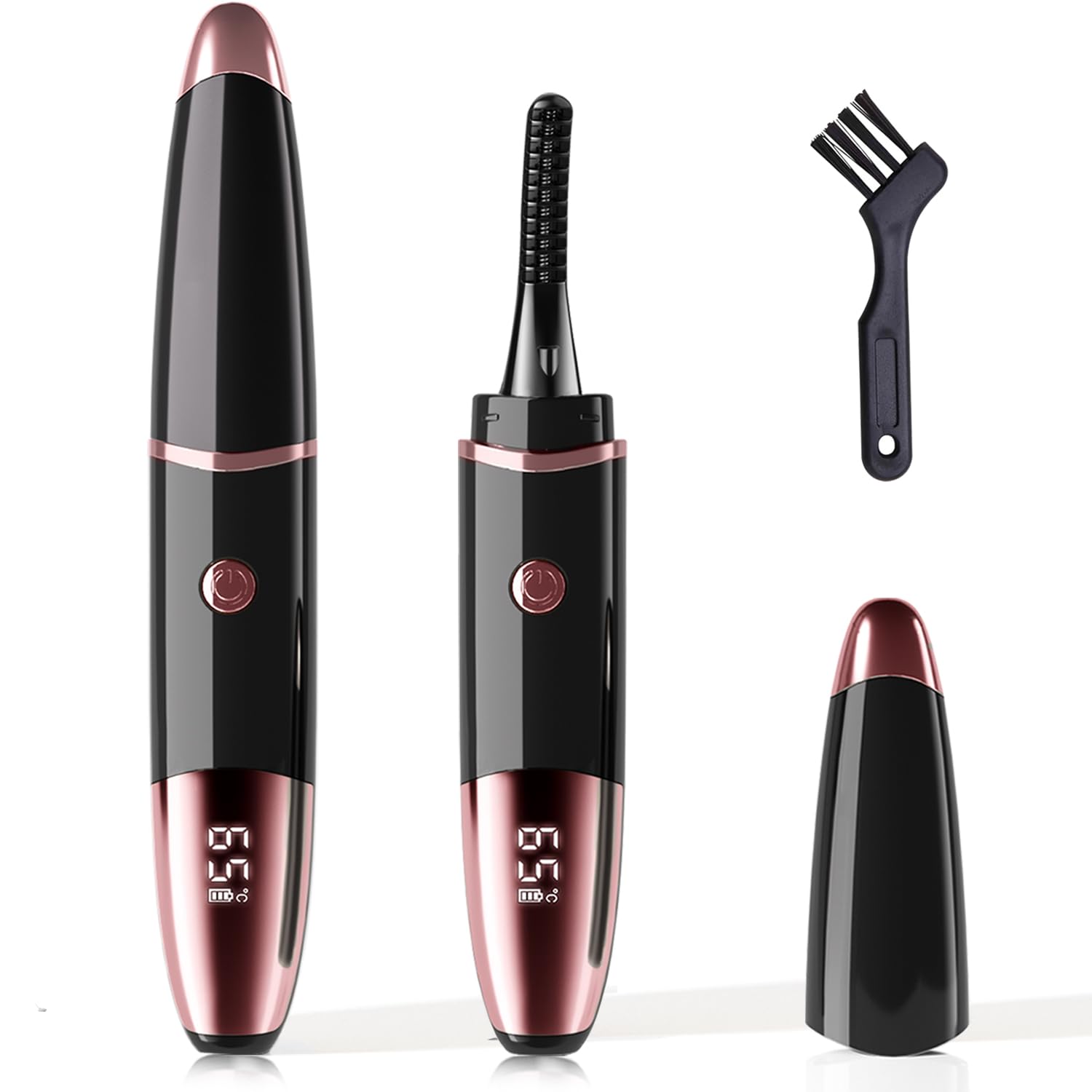 Photo 1 of 2026 Heated Eyelash Curler-USB Rechargeable Electric Eyelash Curler- Eyelash Curlers Heated 4 Temperature Modes Fast Heat Up Within 5s - 24 Hours Long Lasting- with Led Display for Women Girls?Black?