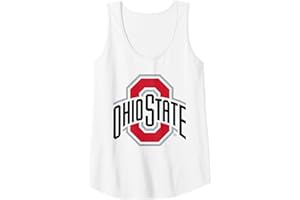 ELITE AUTHENTICS Womens Ohio State Buckeyes Womens Icon Logo White Tank Top