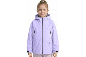 Gogokids Boys Girls Waterproof Jacket Lightweight Windbreaker Raincoat Sports Hooded Outerwear Cycling Hiking Gear Running