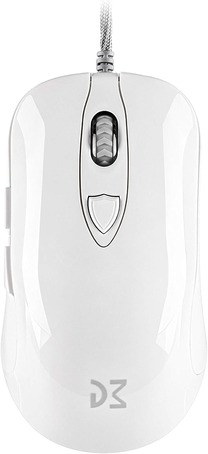 Dream Machines DM1 FPS Pearl White Gaming Maus - RGB, White, gl√§n