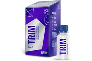 GYEON Trim Evo Ceramic Trim Restorer Applicator Kit Black Plastic & Trim Restorer Hydrophobic SiO₂ Coating Enhances Color Saturation UV Protection Durable Satin Finish Restore Faded Auto Exterior Trim