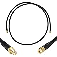 GEMEK Cable SMA macho a SMA hembra de cobre puro, extensión S-MR240 de baja pérdida coaxial – Extensor de cable de antena par