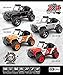 SZJJX RC Cars, 45KM/H+ High Speed Racing Remote Control Monster Trucks 1/22 Scale 4WD 2.4Ghz Radio Controlled Off-Road Vehicle Rock Crawler Fast Electric Desert Buggy SJ1511 Orange