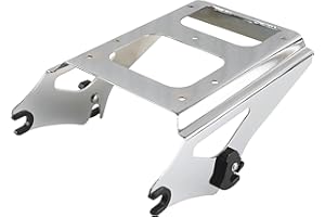 YHMOTO Detachable Two 2-Up Tour Pack Pak Mounting Luggage Rack for Harley Touring Road King Street Glide Road Glide 2009-2013