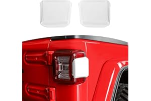 JOSHELA for Jeep JL Tail Lights Cover Side Trim Fit for Jeep Wrangler JL JLU 2018-Present White Exterior Accessories 2pcs