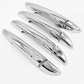 erushautoparts Triple Chrome Plated Door Handle Covers Compatible with 2015-2019 Sonata (Without Smart Buttons Cutout)