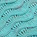 Auchen Mermaid Tail Blanket for Adults Women Girls Teens, Handmade Crochet Mermaid Blankets, Soft Birthday Valentine's gift 74''x35'' Mint Green