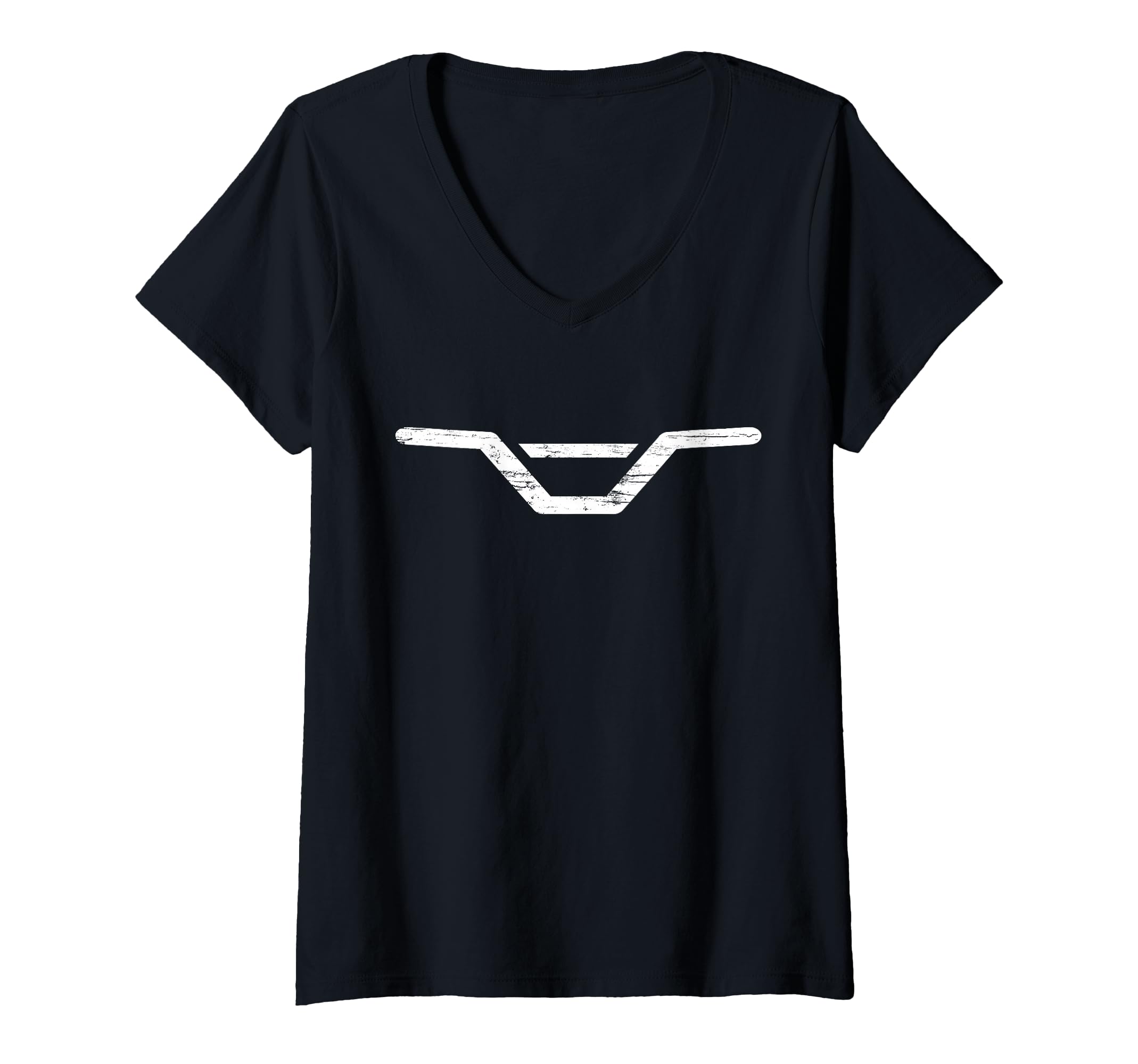 Womens Mountain Bike Handlebar MTB Cycling BMX Freeride Biker V-Neck T-Shirt